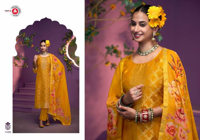 Kaaveri Edition 2 By Triple Aaa Muslin Jacquard Designer Salwar Kameez Wholesale Price In Surat